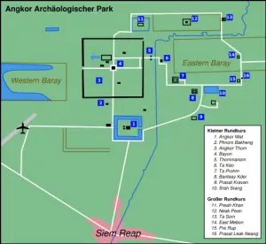 Angkor Wat Routen
