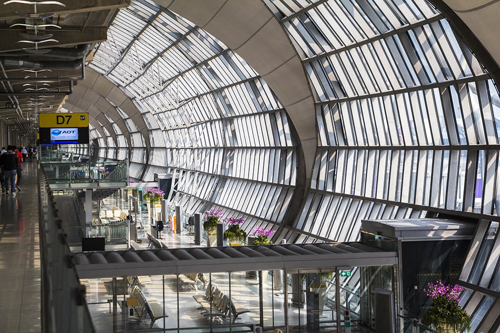 Flughafen Bangkok Ankunft