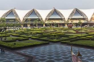 Flughafen Bangkok Ankunft