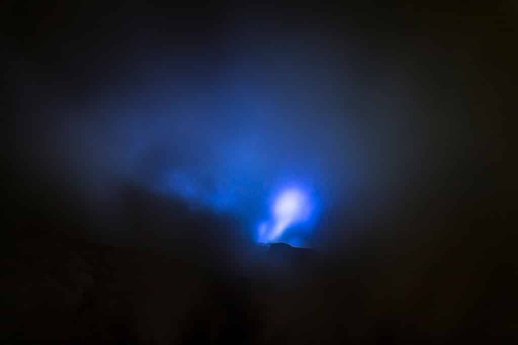 Ijen Vulkan Blue Fire