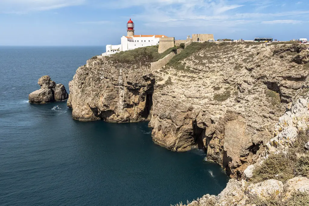 Sagres Küste Leuchtturm - Portugal Reise Route