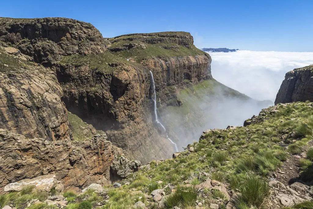 Sentinel Hike, Wanderung in den Drakensbergen - Reiseroute Südafrika