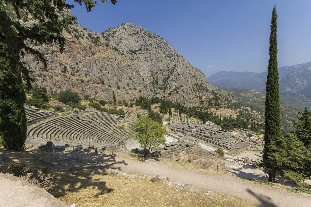 Delphi Amphitheater Griechenland Reiseroute Rundreise