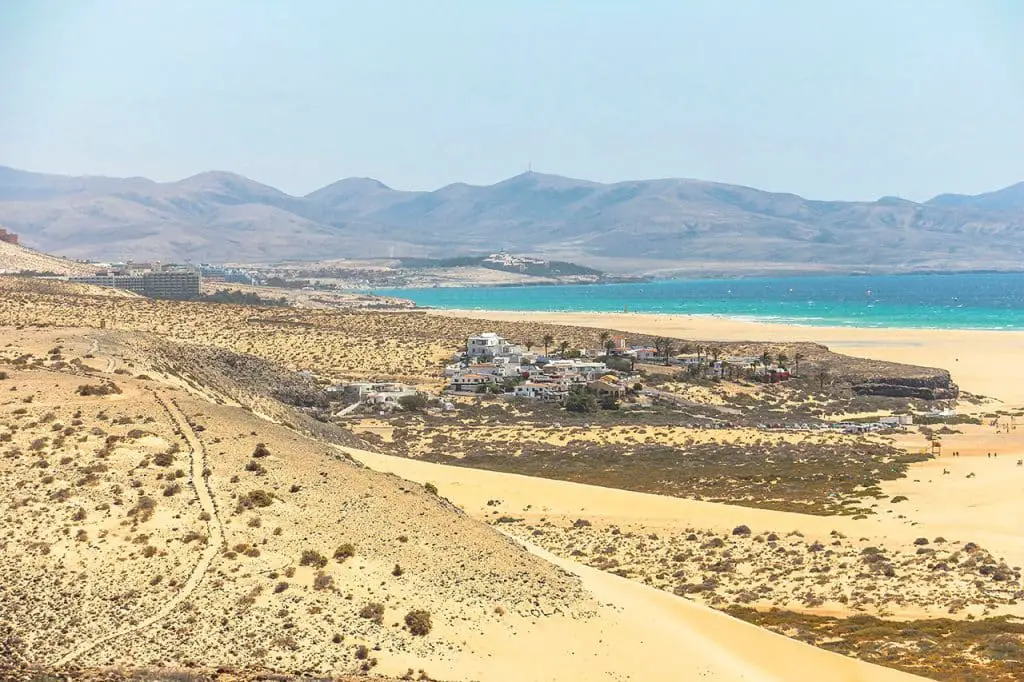 Fuerteventura Süden - Aussicht auf tolle Landschaft mit Meer