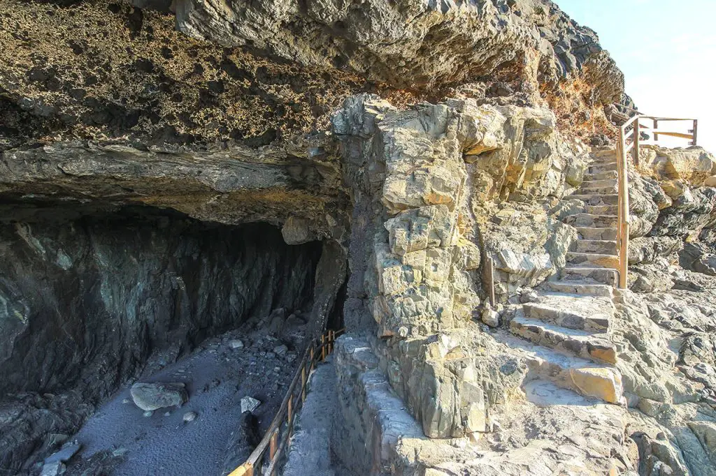 Fuerteventura Caleta Negra Höhle Eingang