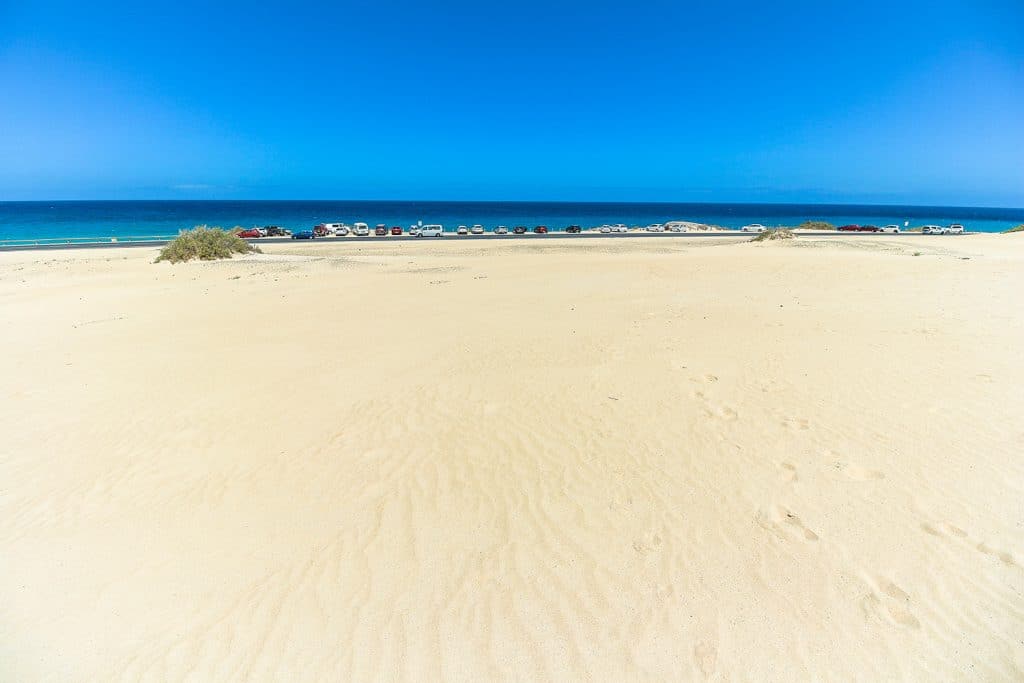 Fuerteventura Dünen - Dunas de Corralejo Sanddünen am Meer