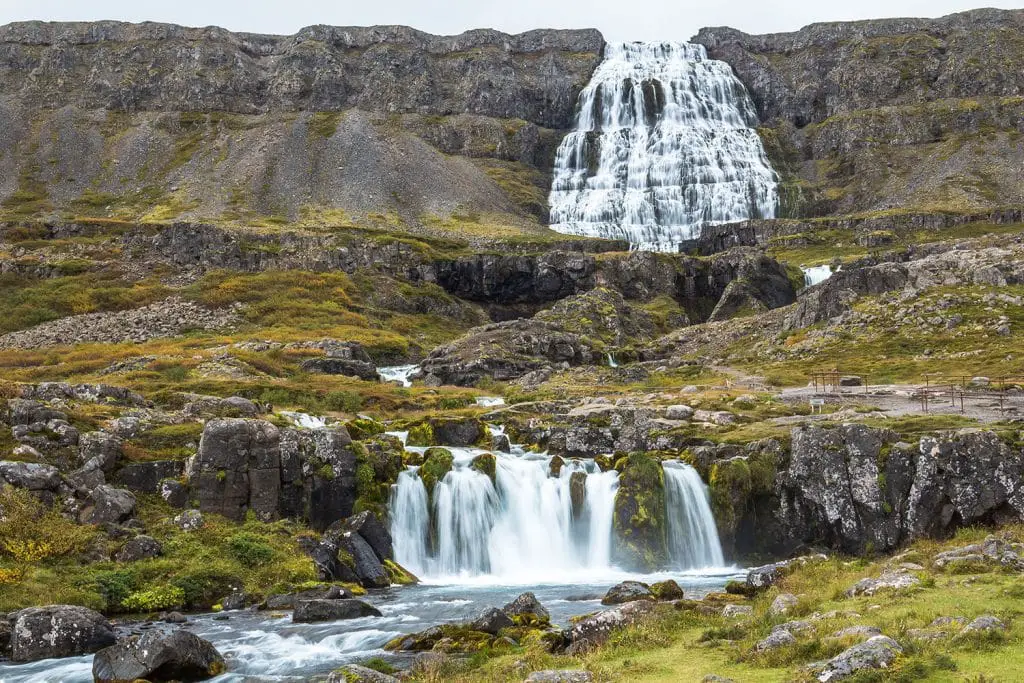 Dynjandi Wasserfall in den Westfjorden Islands
