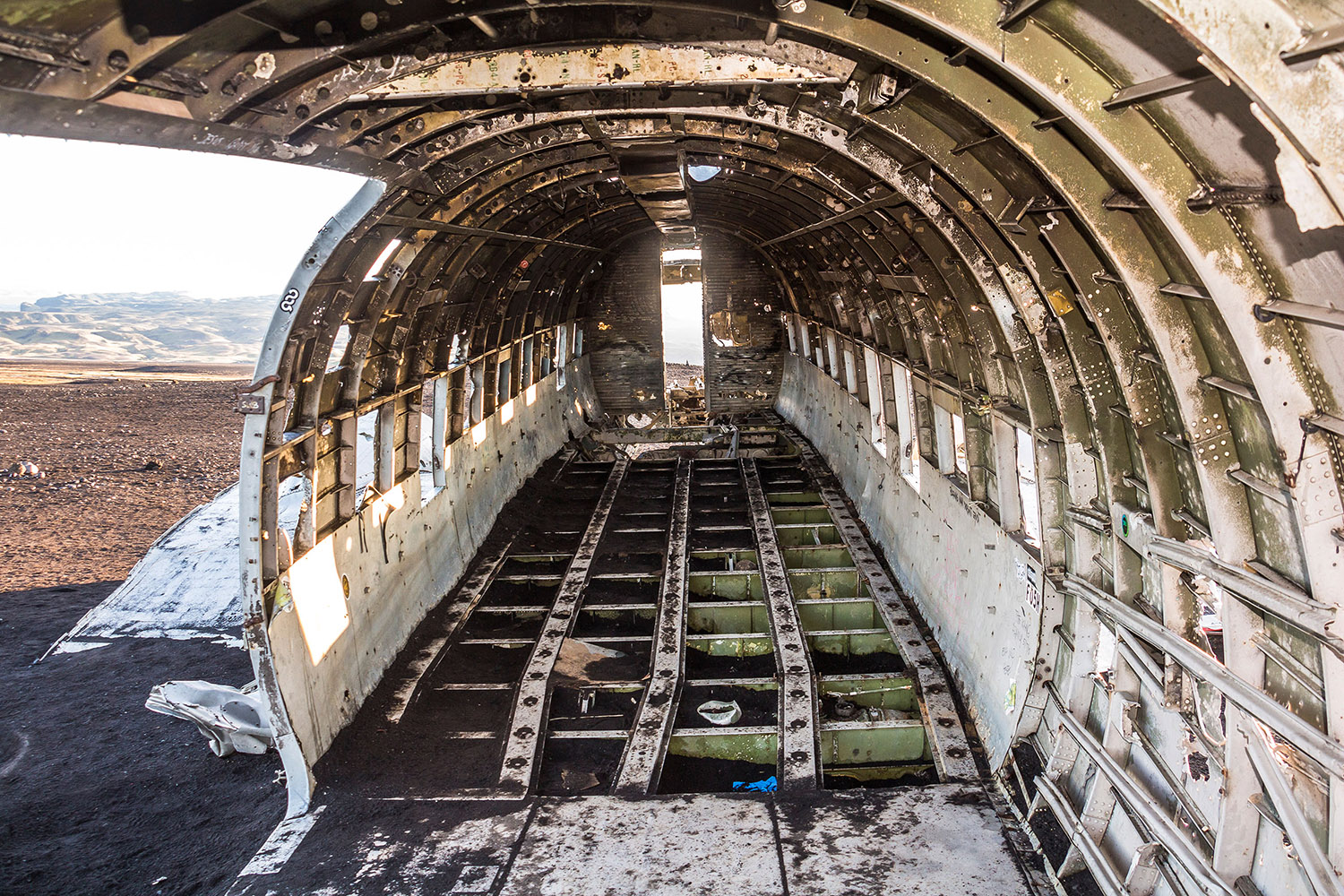 Flugzeugwrack Island DC-3 Boeing