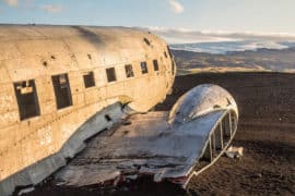 Flugzeugwrack Island DC-3 Boeing