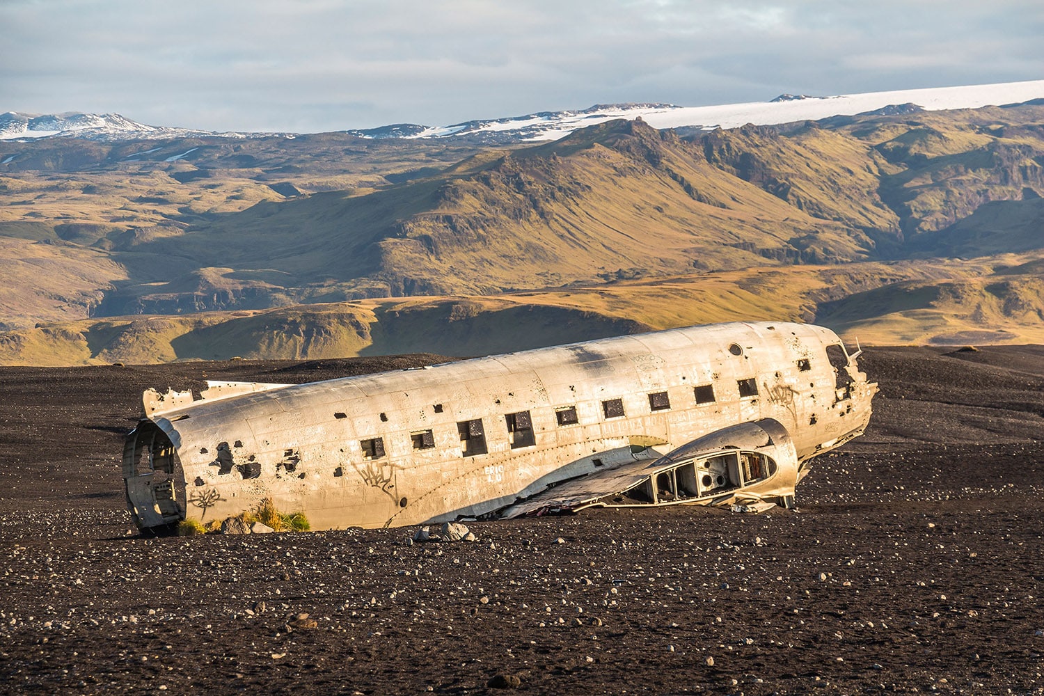 Flugzeugwrack Island DC-3 Boeing