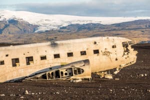 Flugzeugwrack Island DC-3 Boeing