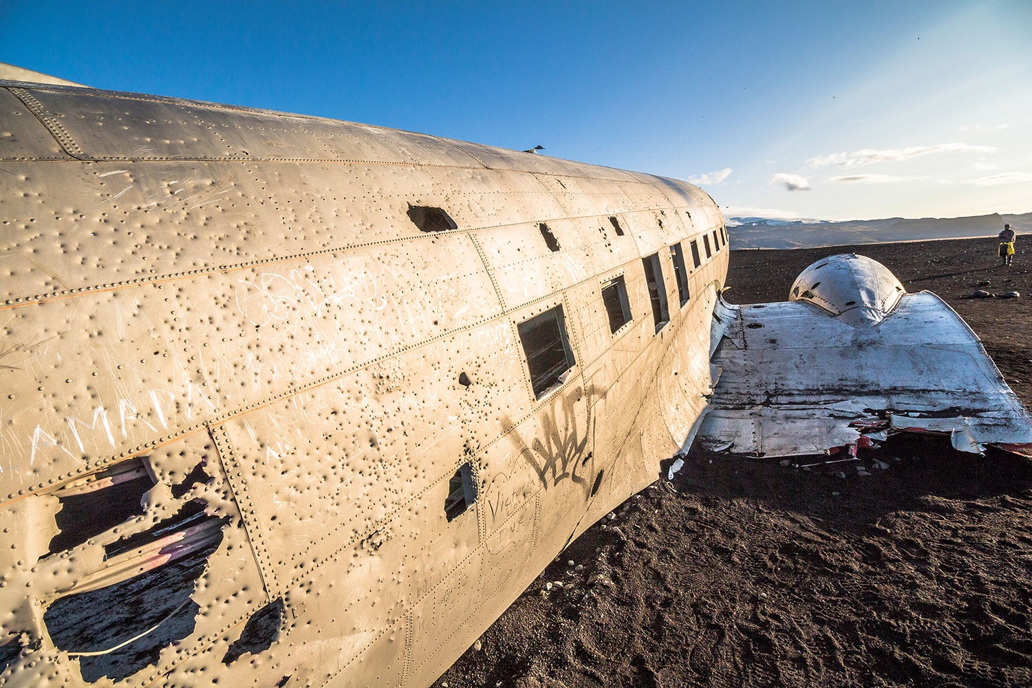 Flugzeugwrack Island DC-3 Boeing