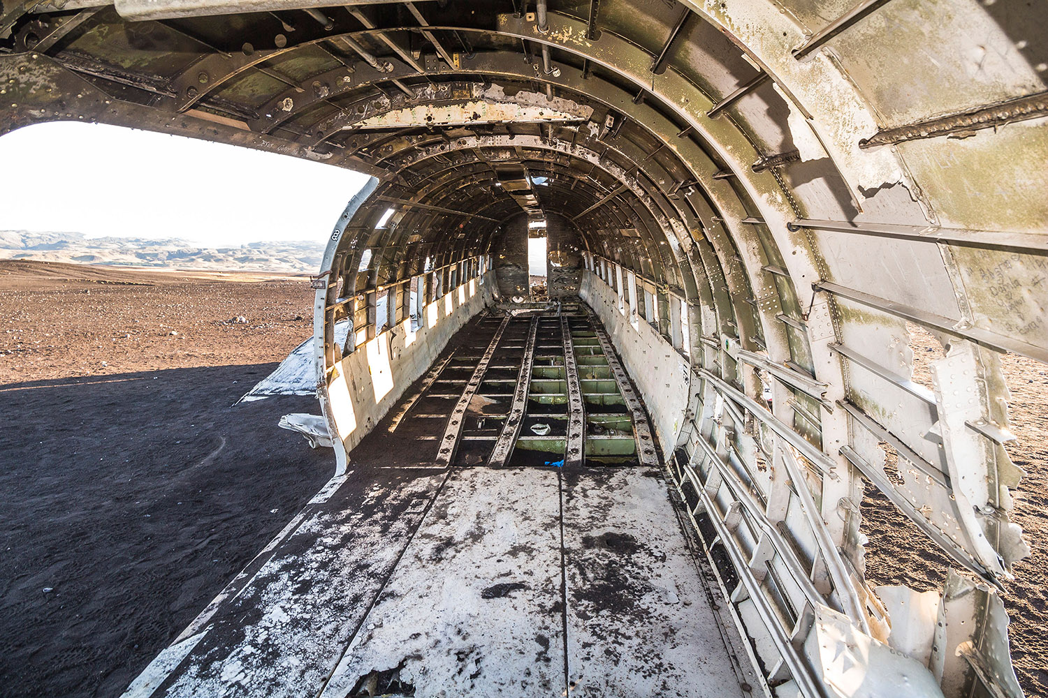 Flugzeugwrack Island DC-3 Boeing