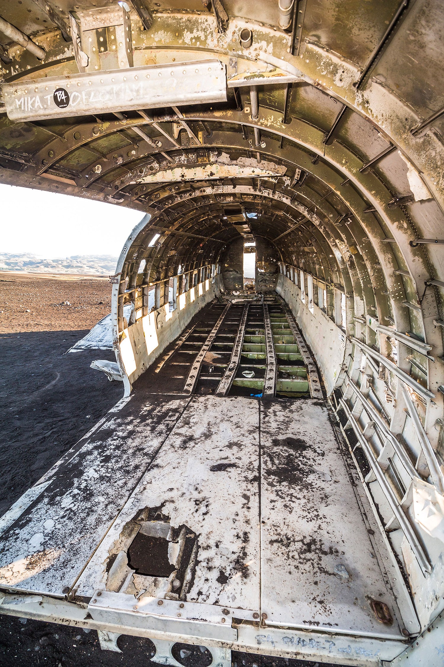 Flugzeugwrack Island DC-3 Boeing