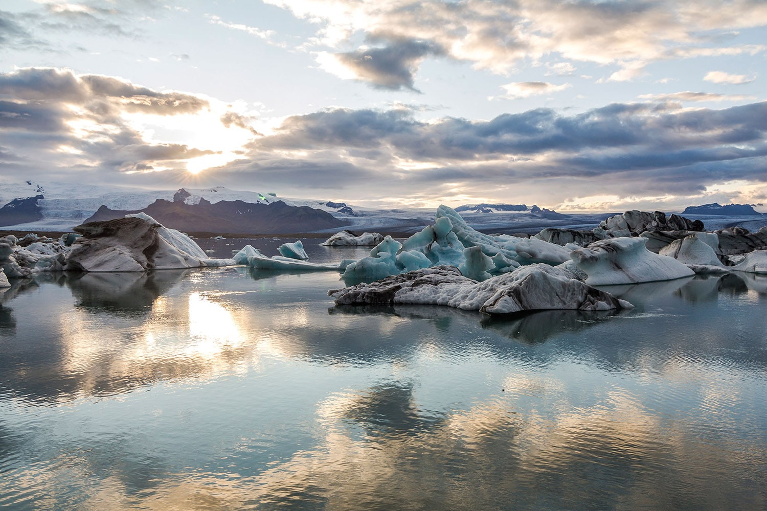 Gletscherlagune Jökulsárlón - Eisberge in Island