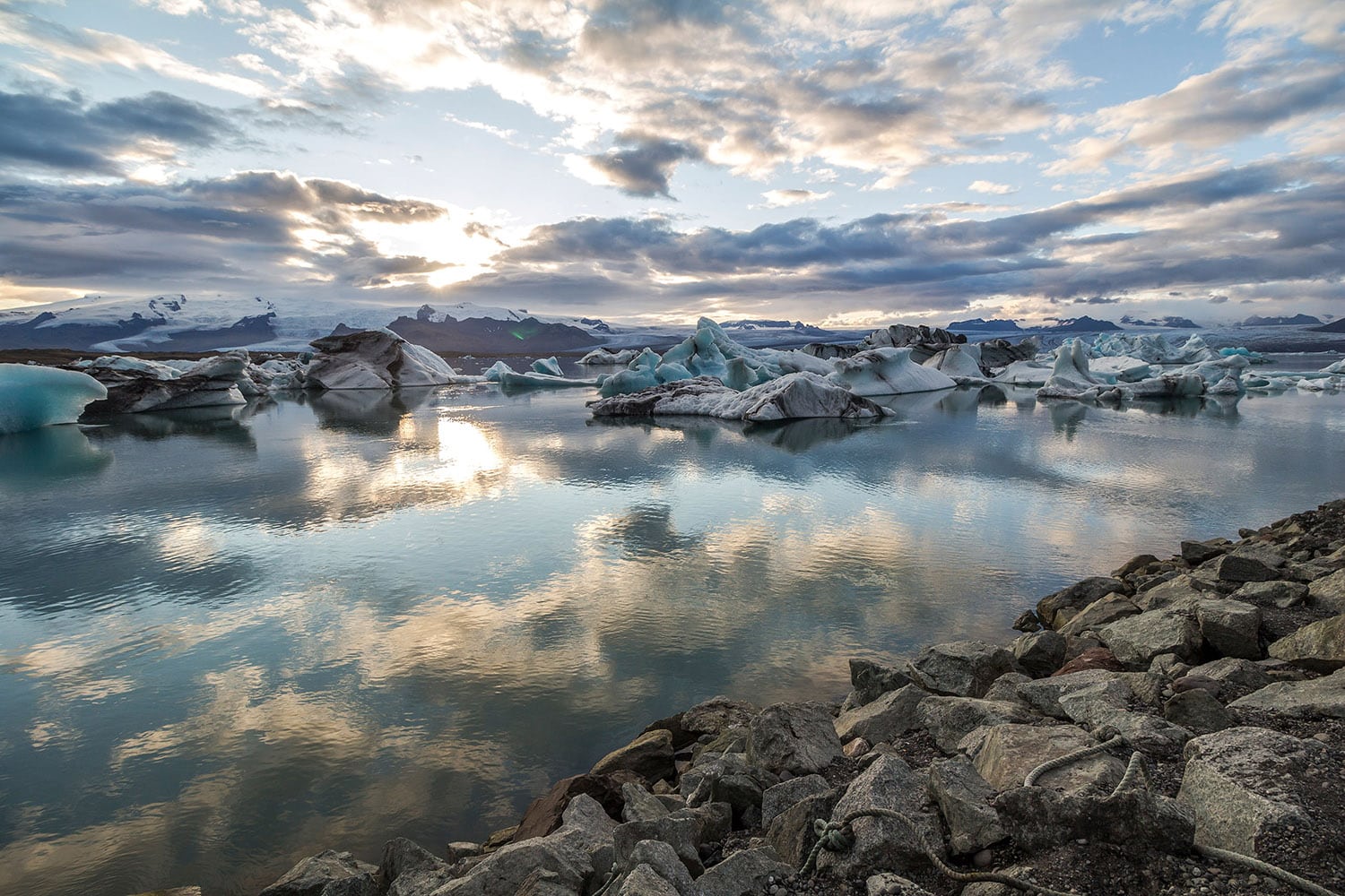 Gletscherlagune Jökulsárlón - Eisberge in Island