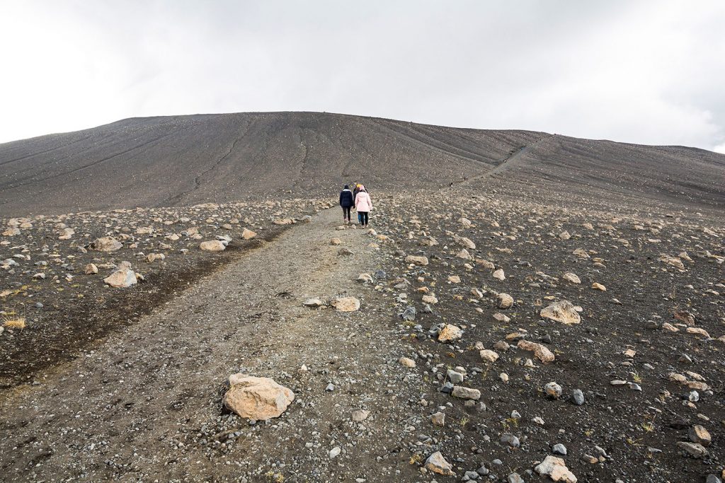 Hverfjall Myvatn - Aufstieg zum Vulkankrater