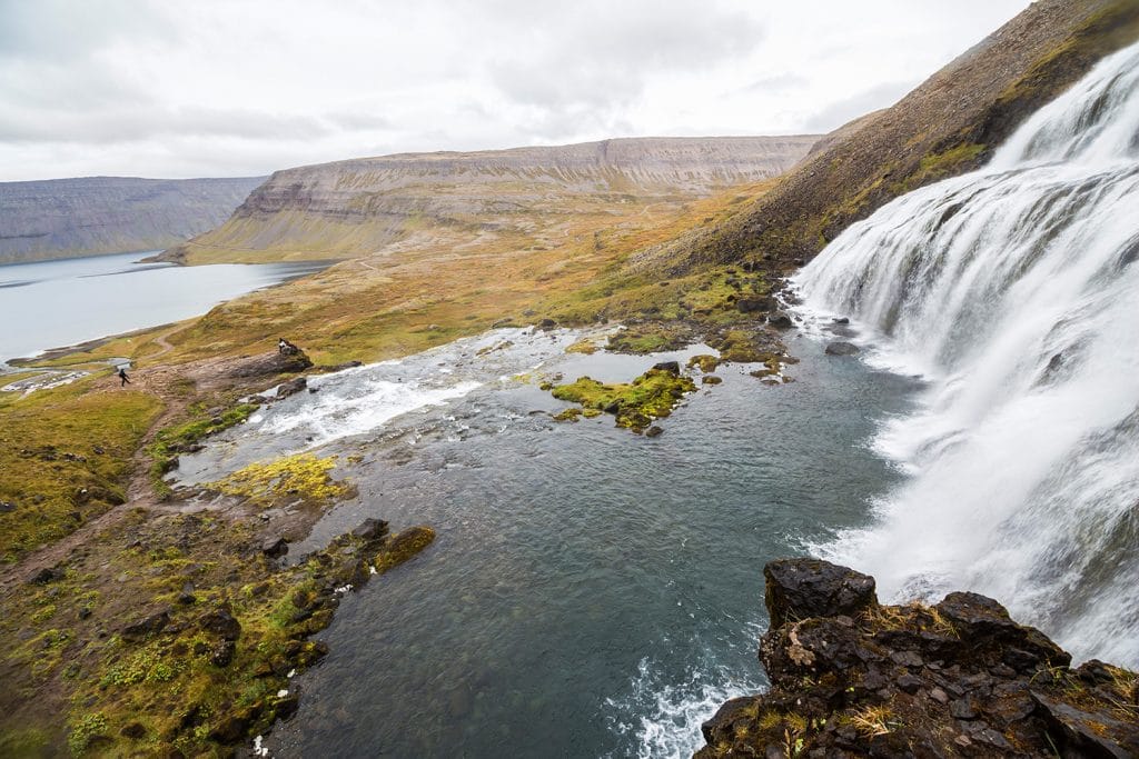 Dynjandi Wasserfall, Westfjorde Island