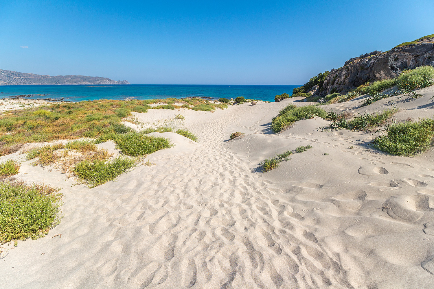 Elafonissi Beach auf Kreta