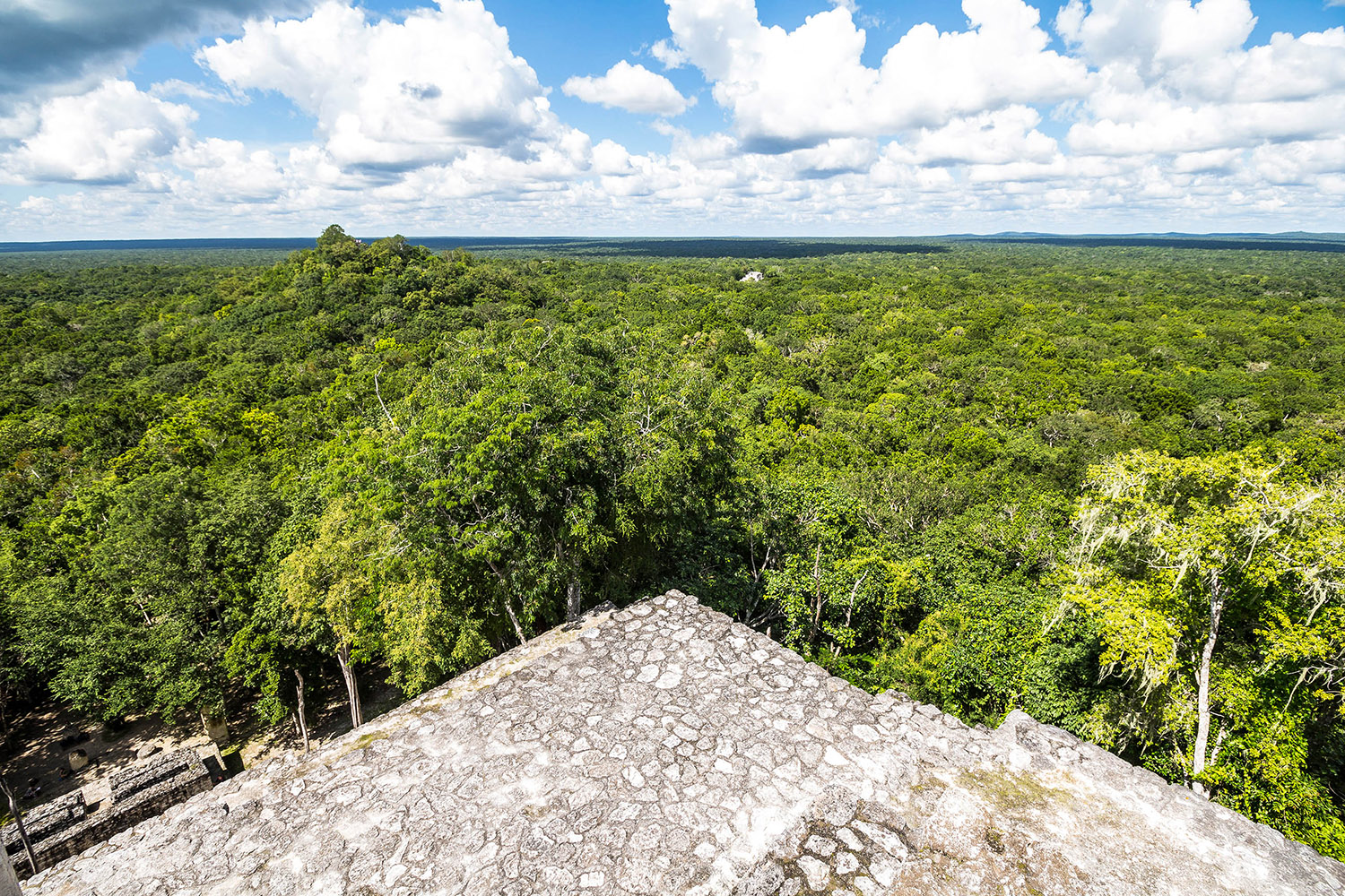 Sicht von Struktur I, Calakmul