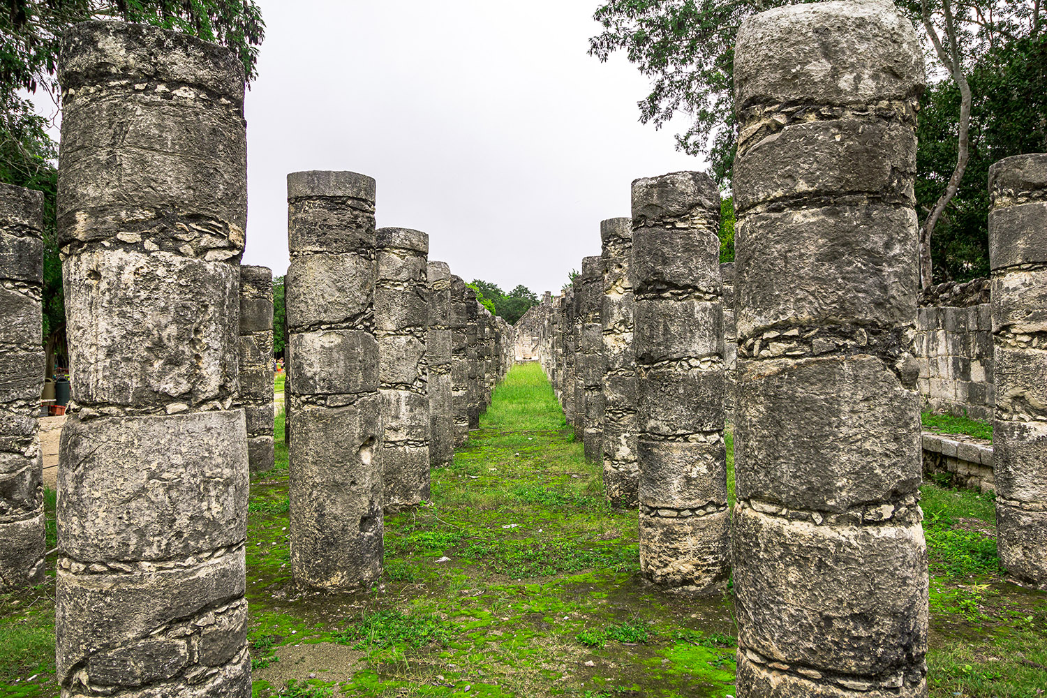 Hall der 1000 Säulen bei Chichen Itza