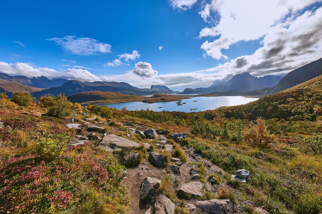 Kvalvika Beach Wanderung Aussicht